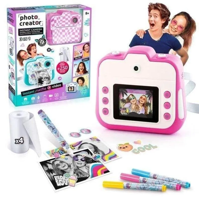 Fotocamera Istantanea Canal Toys Creator CLK 055 Flash Automatico Rosa - immagine 1
