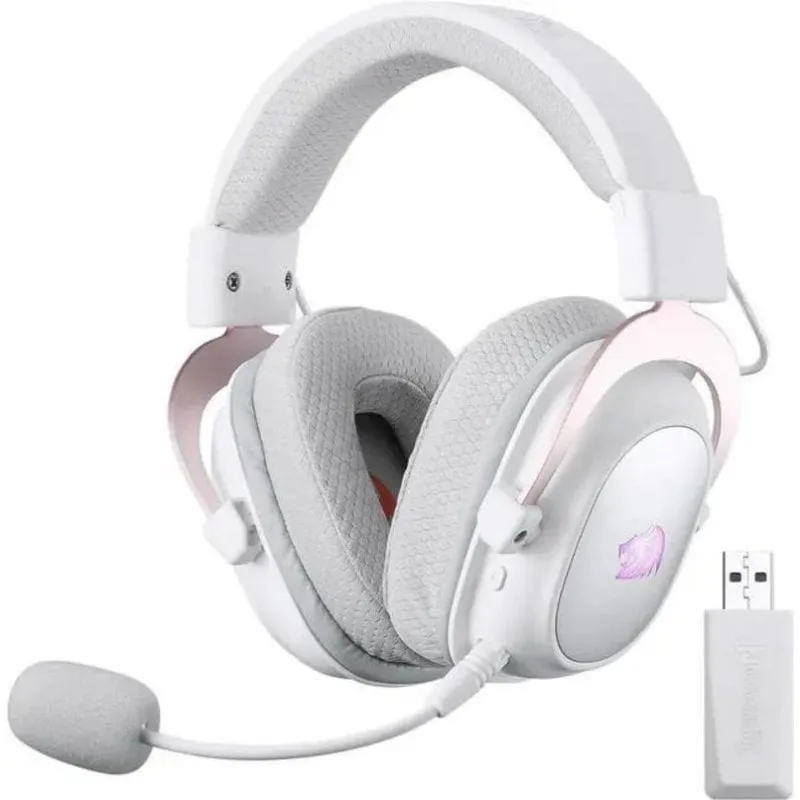 Auricolari Redragon H510 PRO wireless USB-C Bluetooth 2.4 GHz Gaming RGB neri - immagine 1