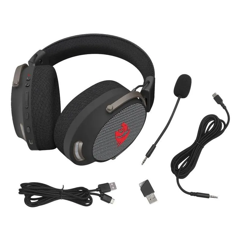 Cuffie Redragon H858 Arrow wireless Bluetooth 7.1 con microfono nero - immagine 1