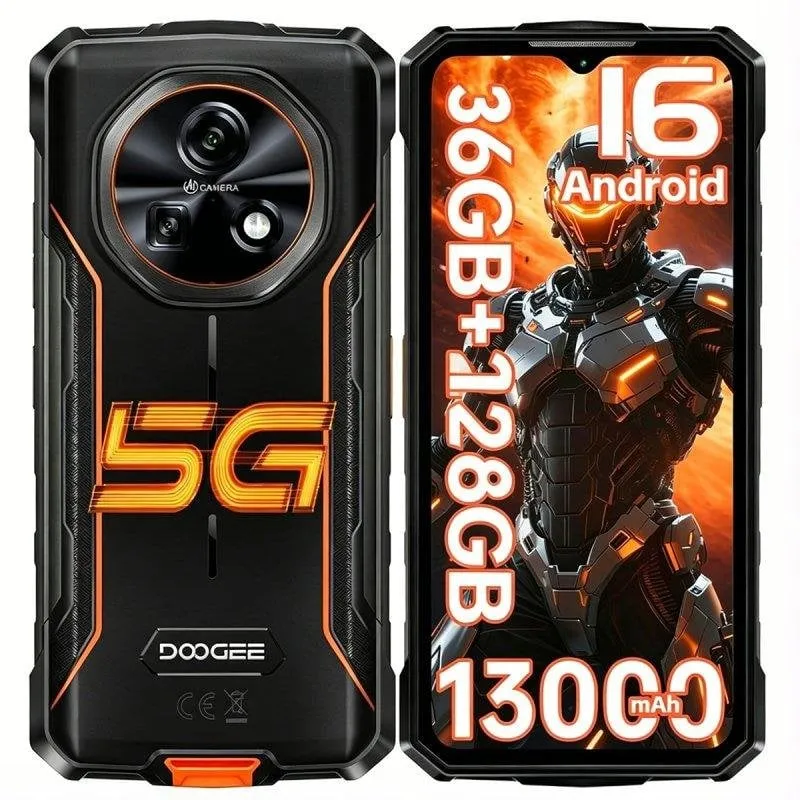 Doogee Fire 7 5G 6GB 128GB 6.6" Arancione - immagine 1