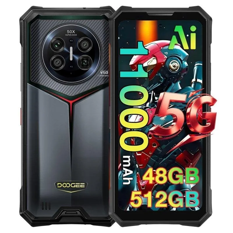 Doogee V50 5G 12GB 6.78" 512GB Nero Batteria 11000mAh - immagine 1