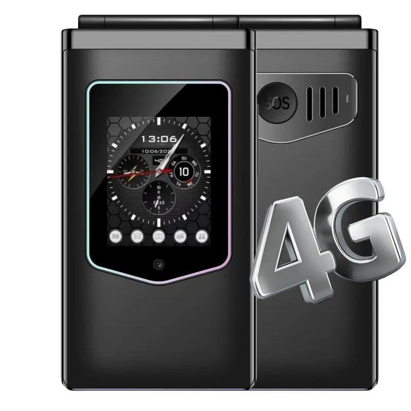 HAMTOD T8 4G 2.8" Flip Tasti Grandi SOS Nero - immagine 1
