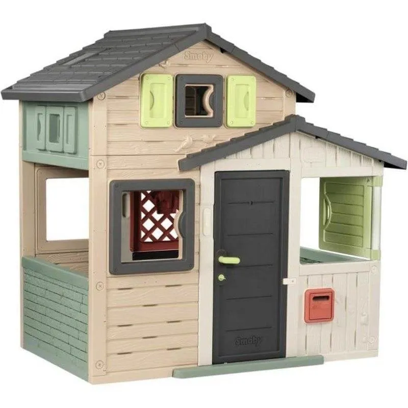 Smoby Friends House Evo Casa Gioco Esterna 162 cm Plastica Riciclata Anti-UV - immagine 1