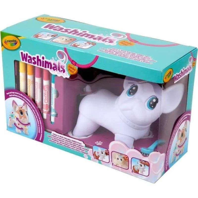 Gioco Crayola Washimals Cane Lavabile 5 Pennarelli + Spazzola - immagine 1