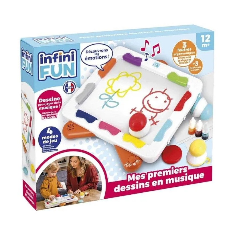 Infini Fun Xylopad Tavoletta Musicale Disegni 12 Mesi+ 4 Modalità 3 Pennarelli Ricaricabili - immagine 1