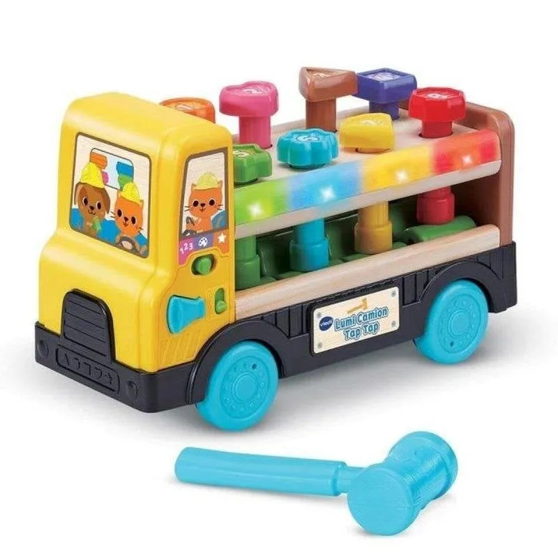 VTech Lumi Camion Tap Tap Camioncino Interattivo con Luci e Martello - immagine 1