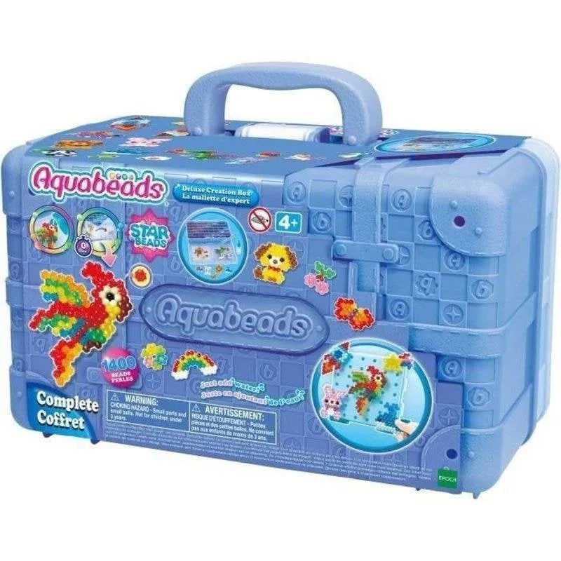 Kit Creativo Aquabeads Expert Carry Case 1400 Perline Multicolore Valigetta Portatile - immagine 1