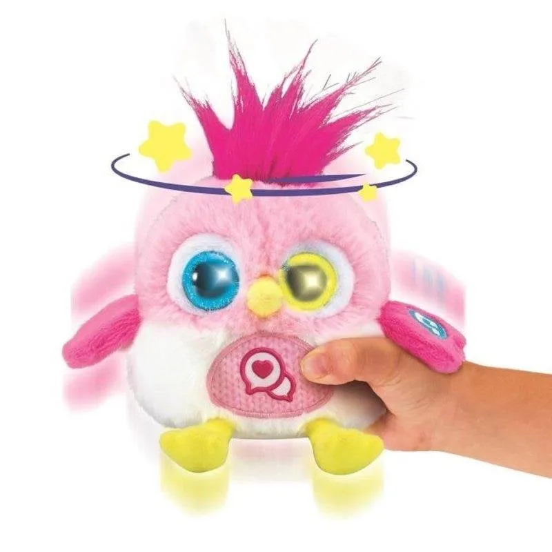 Peluche interattivo VTech Lolibirds rosa con supporto magnetico - immagine 1