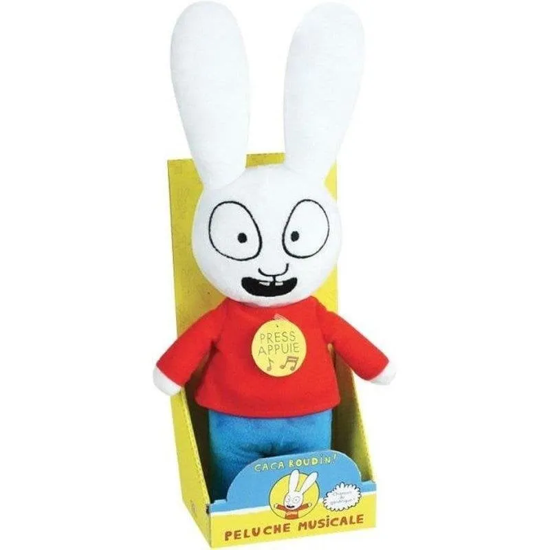 Peluche Musicale Jemini Simon 30 cm - Premi la Pancia per Ascoltare la Melodia - immagine 1