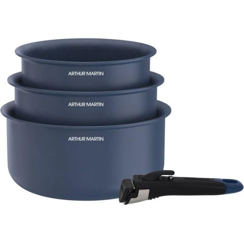 Set 3 Casseruole Arthur Martin AM0320 Ø16/18/20 cm Rivestimento Ceramico - immagine 1