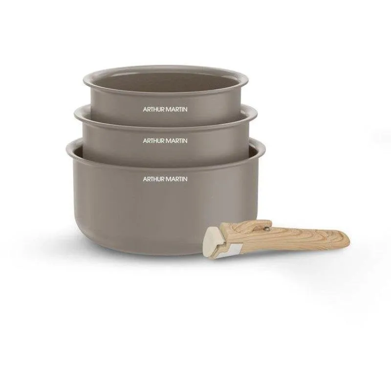 Casseruola Arthur Martin AM1122 16/18/20 cm Alluminio Ceramico Induzione - immagine 1