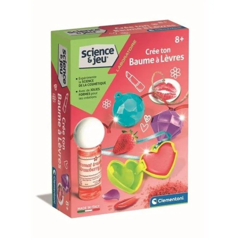 Kit Scienza Clementoni DIY Balsamo Labbra Aroma Fragola 8+ - immagine 1