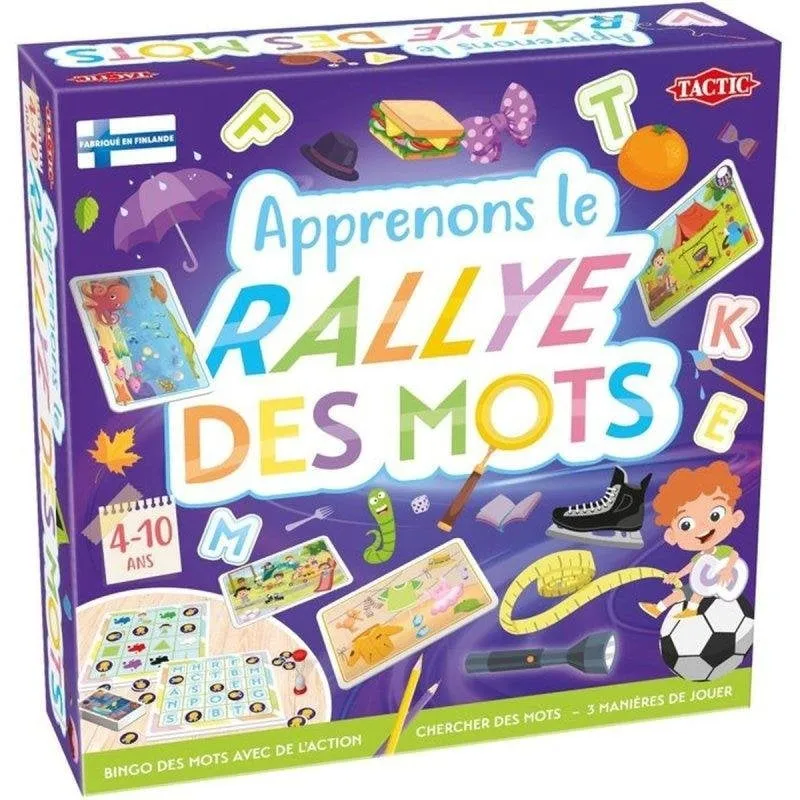Gioco da tavolo Tactic Apprenons Rally delle Parole Educativo 4-10 anni - immagine 1
