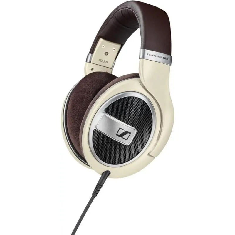 Cuffie Sennheiser HD 599 con cavo, design aperto, suono audiophile, colore avorio - immagine 1
