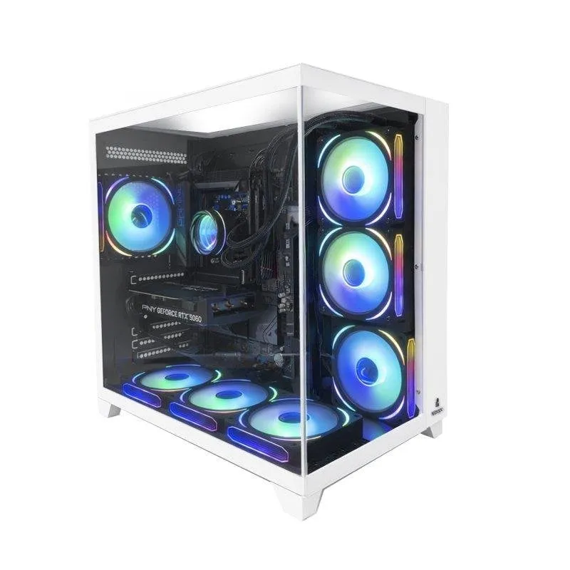 PC fisso Nitropc Extremo Intel Core i5-14400F 16GB 1TB SSD RTX 5060 Windows 11 Bianco - immagine 1