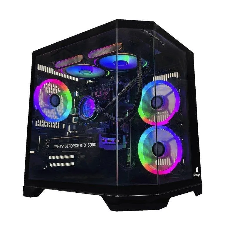PC fisso Nitropc Avanzato AMD Ryzen 7 5800X 16GB 1TB M.2 RX 9060 XT Windows 11 - immagine 1