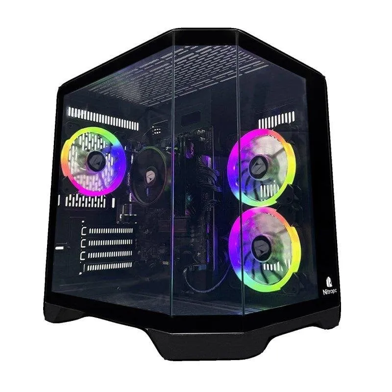 PC fisso Nitropc Avanzato AMD Ryzen 5 3400G 16GB 1TB SSD Windows 11 Pro Nero - immagine 1