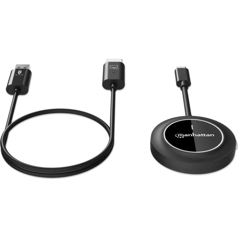 Switch HDMI wireless Manhattan 1080p con 4 trasmettitori USB-C - immagine 1