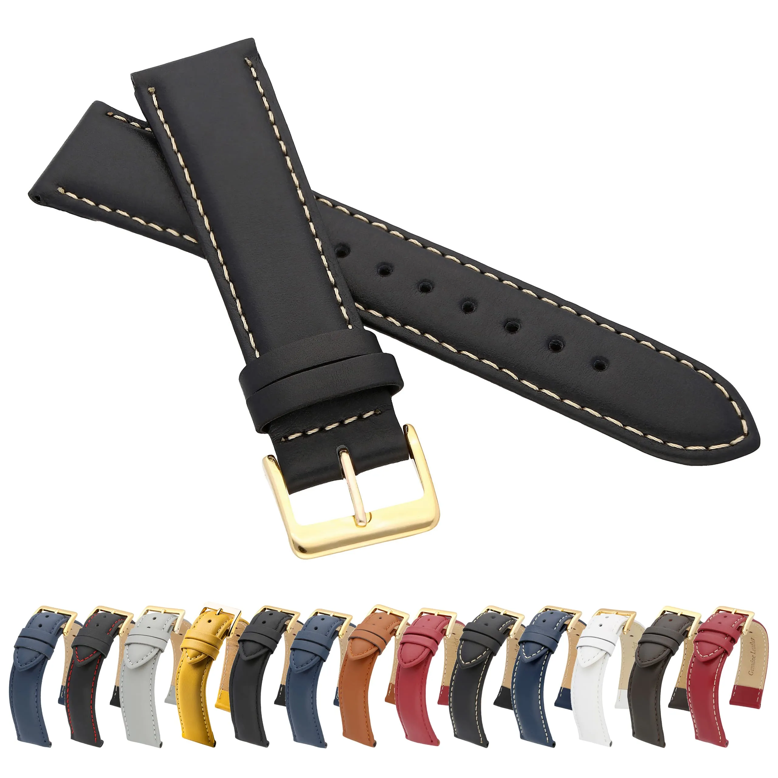 MARCHEL Cinturino in Pelle Liscia LLB Bovina, 16 mm - immagine 1