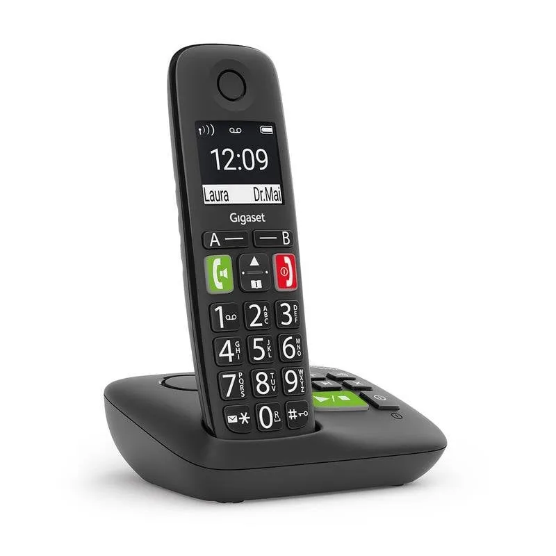 Telefono cordless Gigaset E290 con vivavoce e tasti grandi - immagine 1