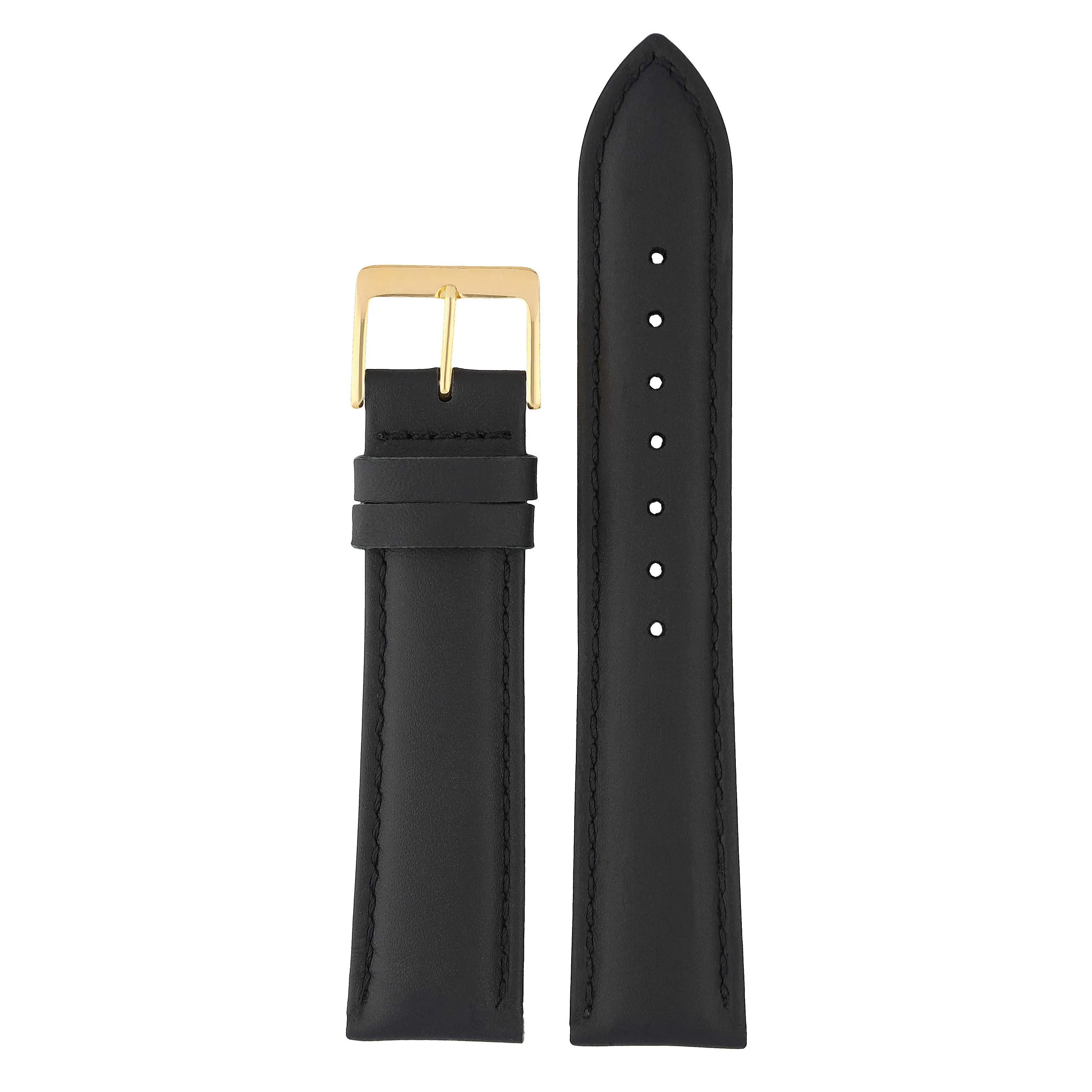 MARCHEL Cinturino in Pelle Liscia LLB Bovina, Nero, 20 mm, Classico - immagine 5