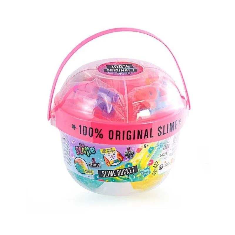 Kit Slime Canal Toys So Slime Bucket 2 Slime Giganti 4 Decorazioni - immagine 1