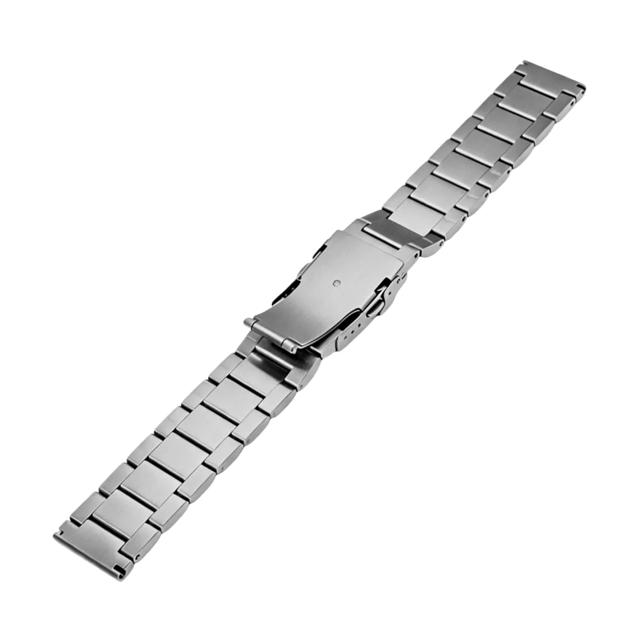 Kai Tian Cinturino Orologio 24mm spazzolato Acciaio inossidabile Cinturini per cinturini Cinturino di ricambio Cinturino di ricambio Cinturino per orologio da uomo Argento - immagine 7
