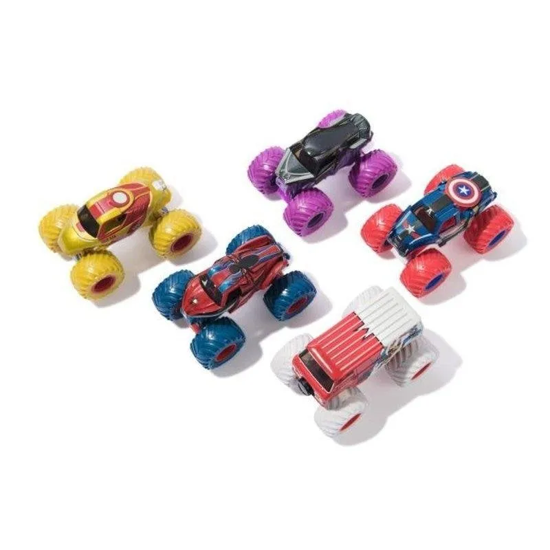 Camioncino monster Spin Master Monster Jam Marvel Pack 5 True Metal sospensioni reali - immagine 1
