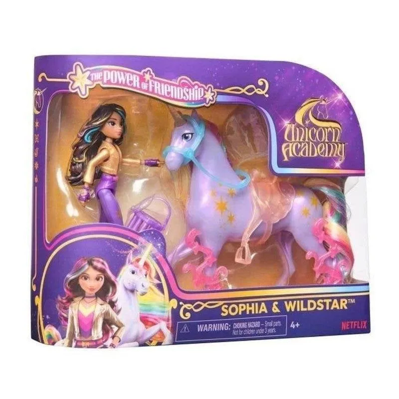 Bambola Spin Master Unicorn Academy Wildstar e Sophia con accessori - immagine 1