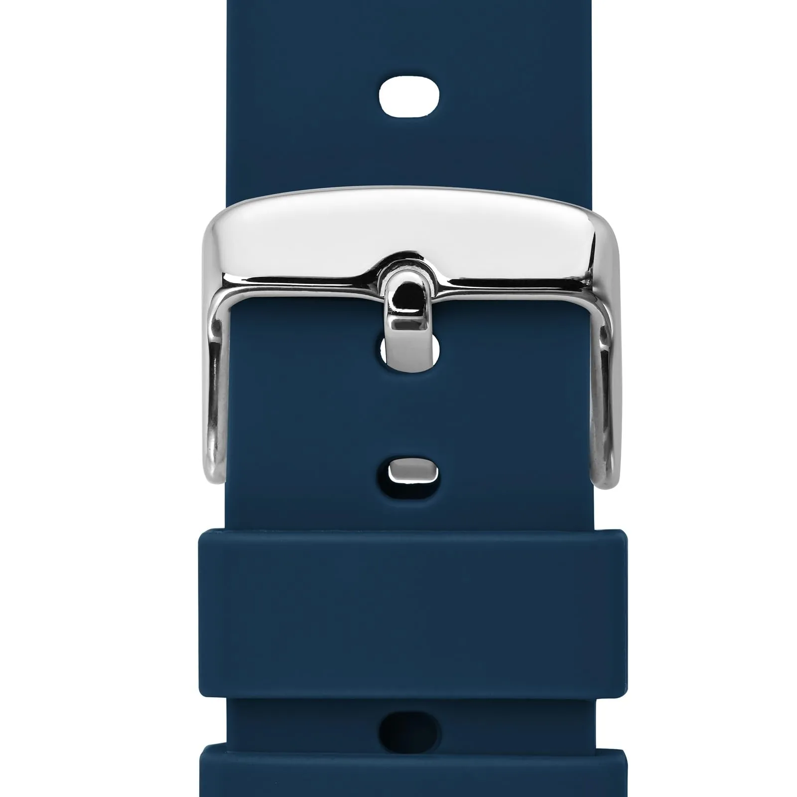 WOCCI 14mm Orologi Cinturino in Silicone con Fibbia Argento per Uomo e Donna (Blu Navy) - immagine 9