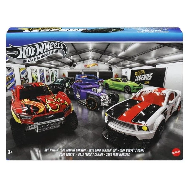 Pack Hot Wheels Legends 6 Veicoli 1:64 Metallo Decorazione Migliorata - immagine 1