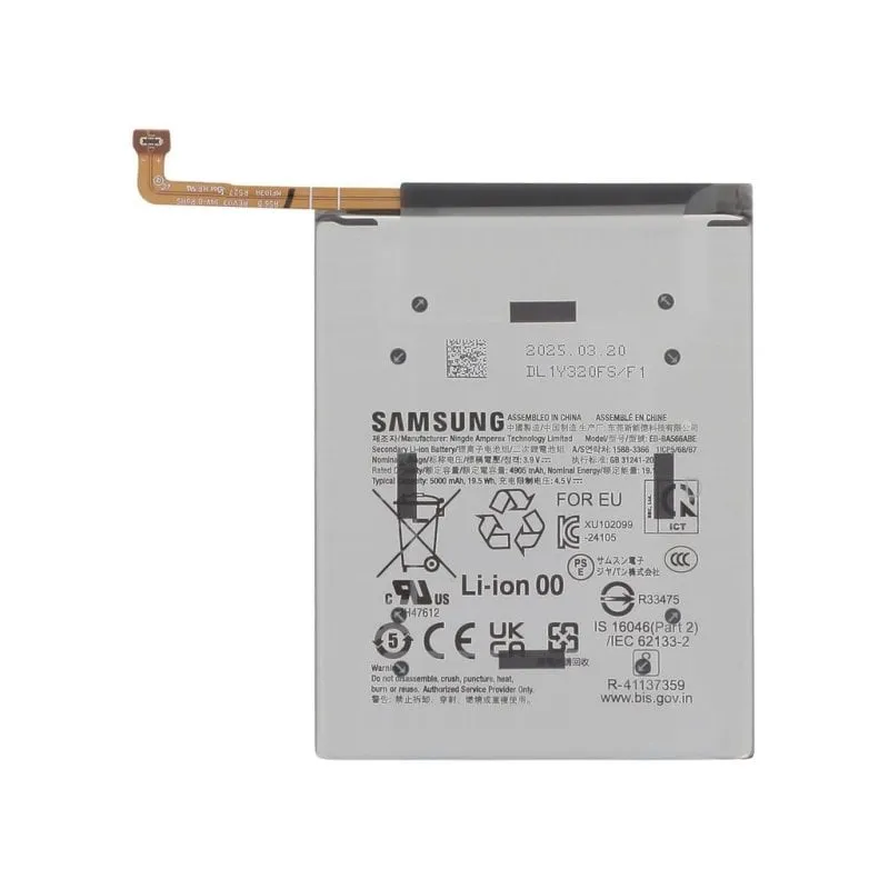 Batteria Samsung Galaxy A36 EB-BA566ASE Originale Ricambio - immagine 1
