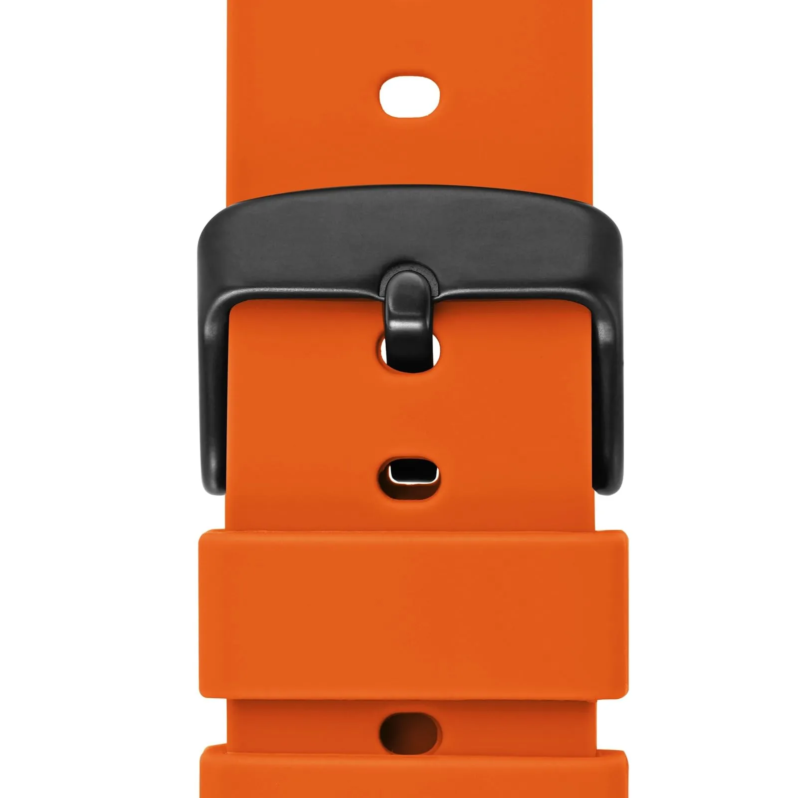 WOCCI 19mm Orologi Cinturino in Silicone per Uomo e Donna con Fibbia Nera (Arancio) - immagine 9