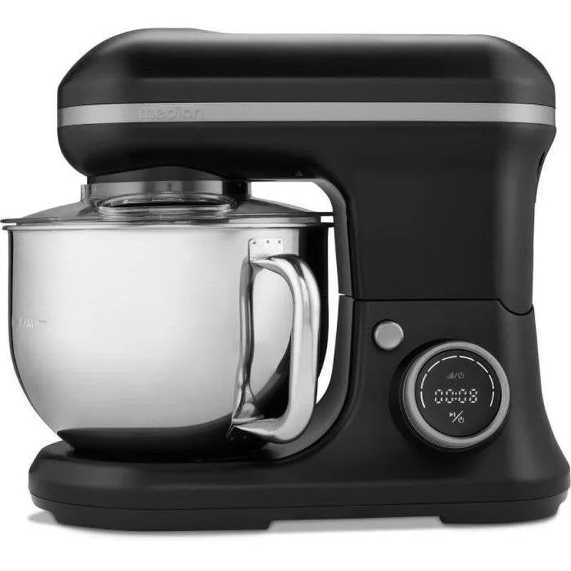 Robot Pâtissier Medion MD18420 1200W 5L 8 Velocità + Pulse Display Tattile Nero - immagine 1