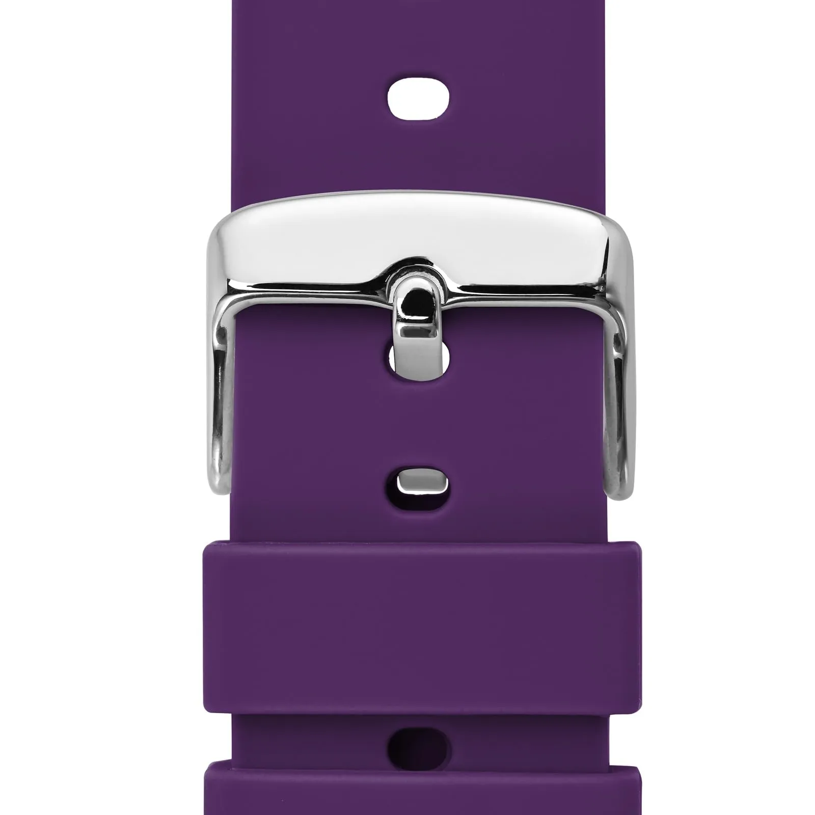 WOCCI 16mm Orologi Cinturino in Silicone con Fibbia Argento per Uomo e Donna (Viola) - immagine 9