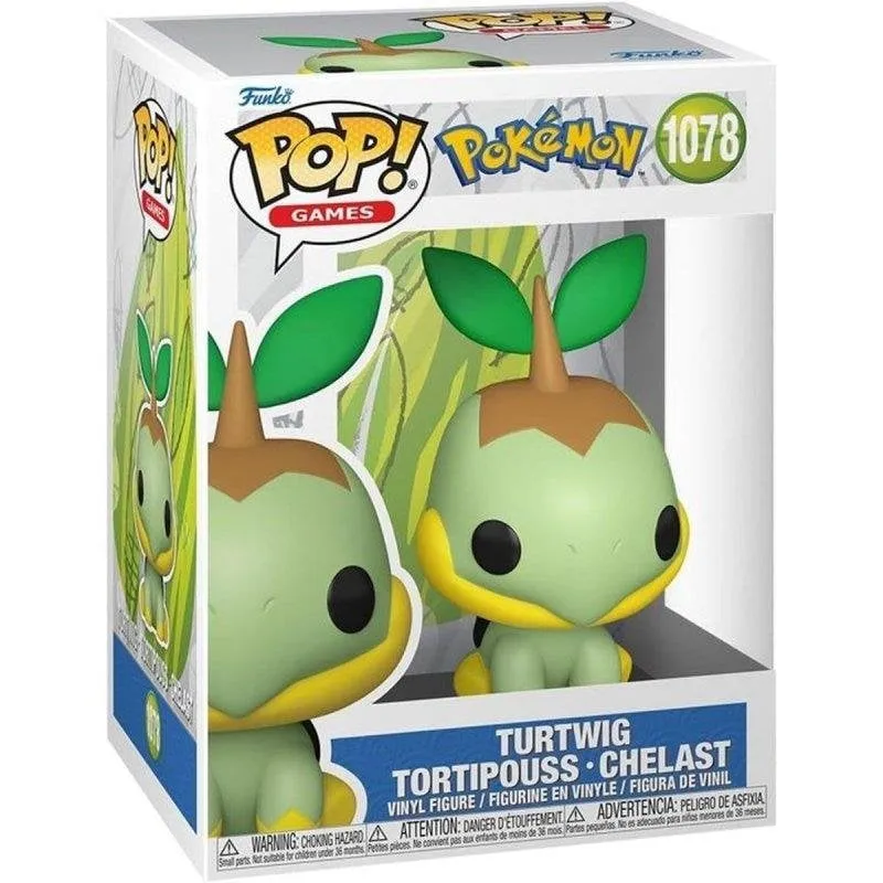 Funko Pop! Turtwig Tortipouss Figura in Vinile Pokémon con Vetrina - immagine 1