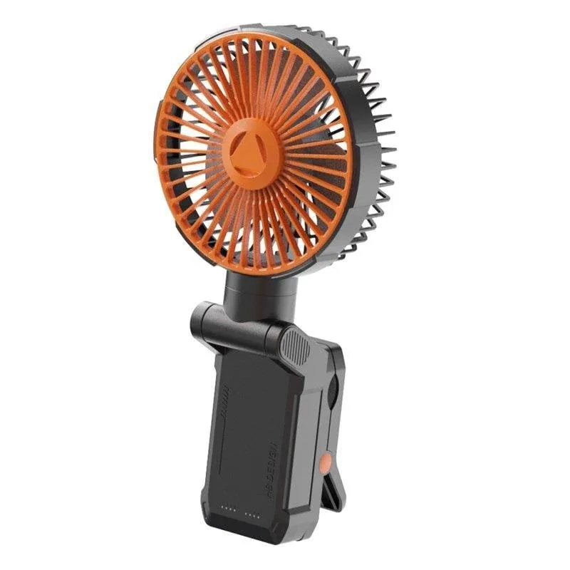 Mini Ventilatore Portatile Dam Electronics A20 6W 4 Velocità LED 5200mAh Nero - immagine 1