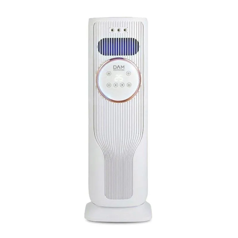 Ventilatore a Colonna Senza Pale Dam Electronics Q8 2000W Riscaldamento Raffreddamento Serbatoio 1,2L Telecomando - immagine 1