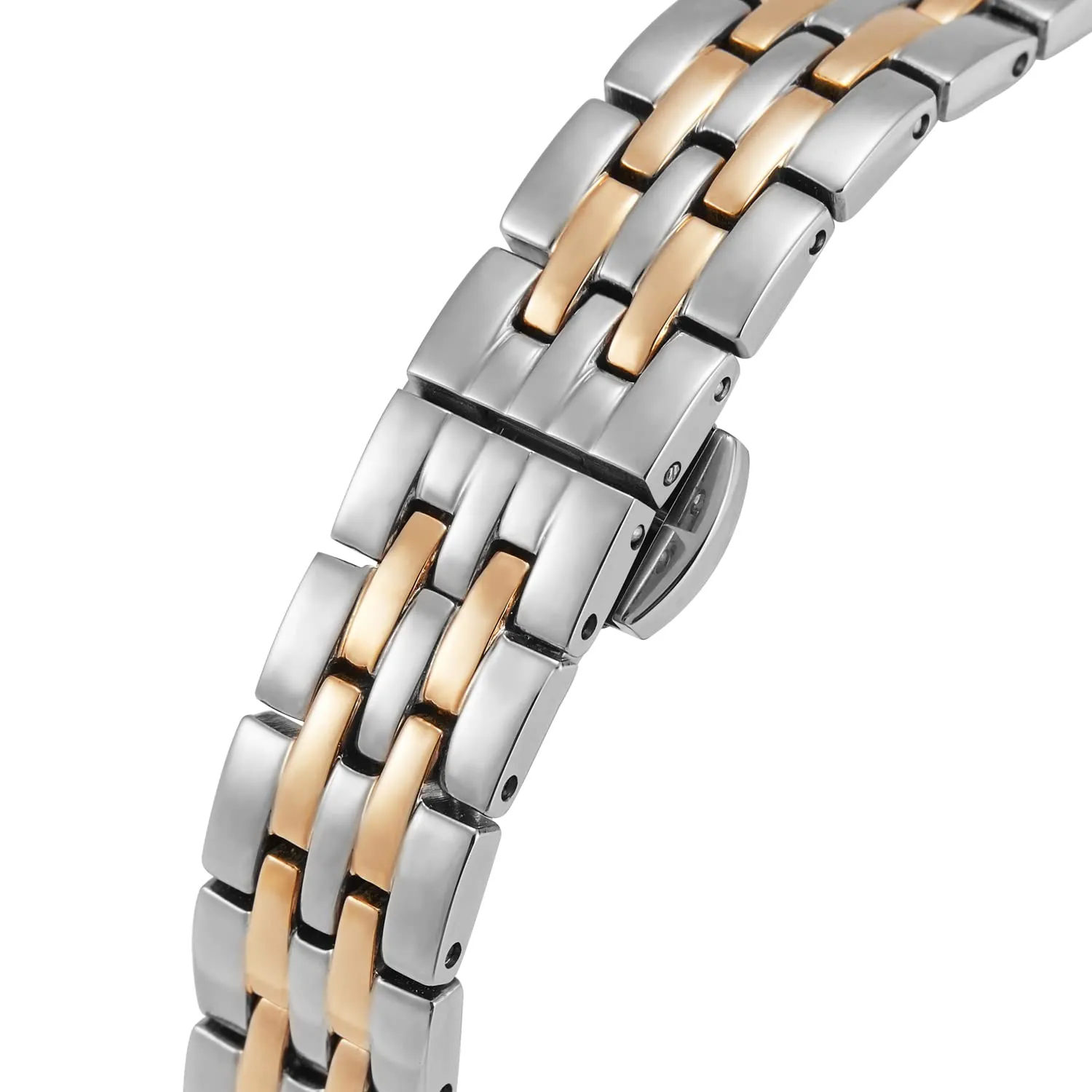 VICTORIA HYDE Orologio da donna rettangolare, quadrante verde, analogico, al quarzo, con cinturino in acciaio inossidabile, Bracciale - immagine 3