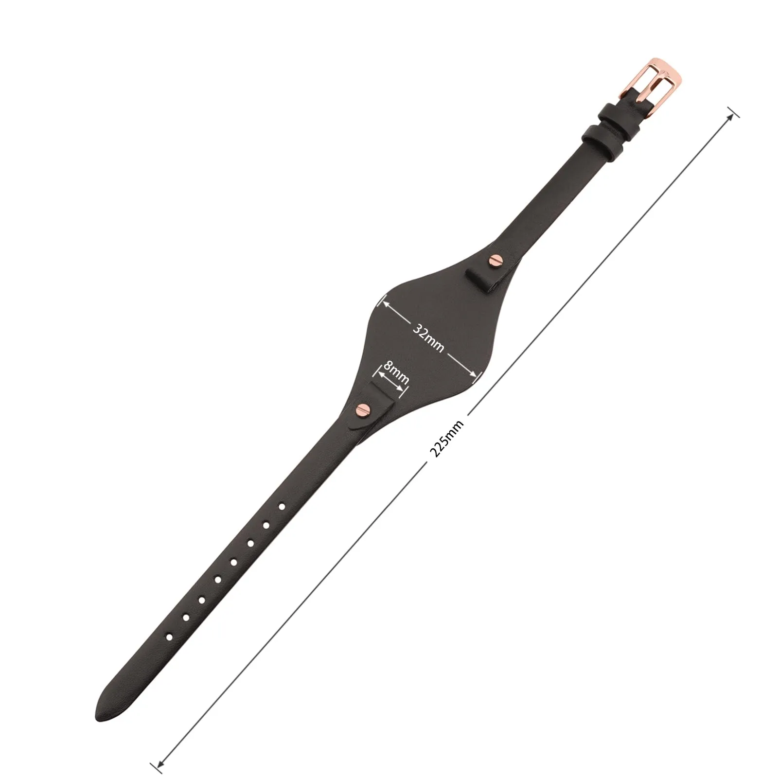 SANDEIN Cinturino per orologio compatibile con Fossil, cinturino da polso di ricambio in pelle morbida da 8 mm per donne, adatto per orologi Fossil serie ES3077 ES3148 ES3262 e ES4119 ES4176, 8 mm - immagine 4