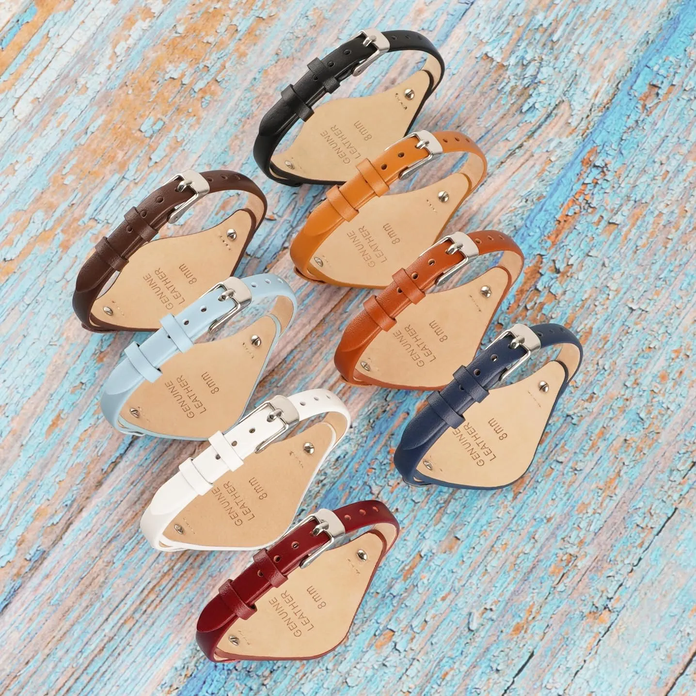 SANDEIN Cinturino per orologio compatibile con Fossil, cinturino da polso di ricambio in pelle morbida da 8 mm per donne, adatto per orologi Fossil serie ES3077 ES3148 ES3262 e ES4119 ES4176, 8 mm - immagine 6