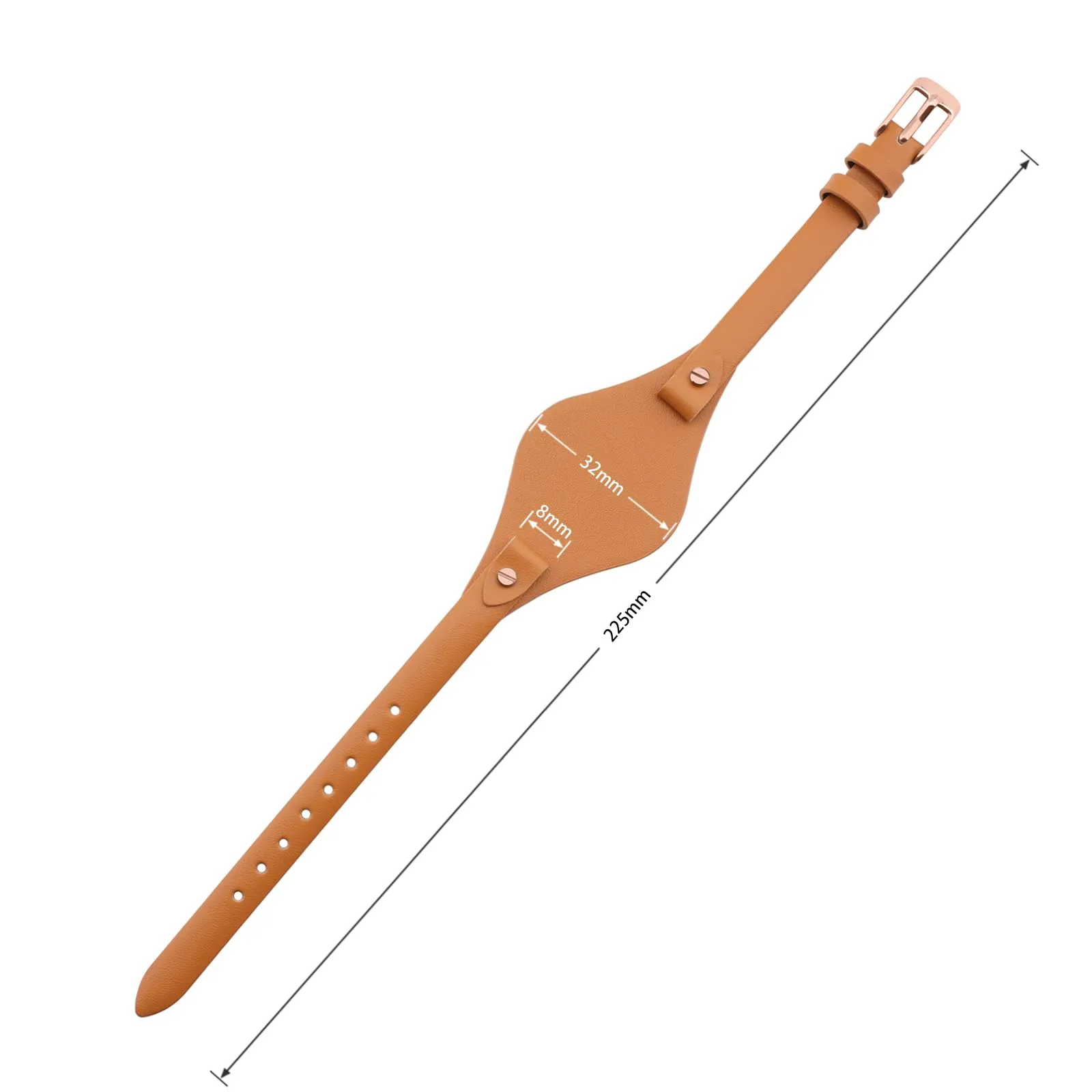 SANDEIN, cinturino per orologio, compatibile con Fossil, 8 mm, in morbido cuoio, cinturino di ricambio per Fossil ES3077, ES3148, ES3262 e ES4119, serie ES4176, 8mm, Pelle - immagine 4