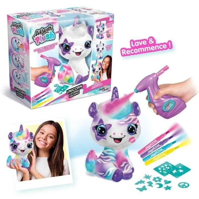 Peluche Personalizzabile Style 4 Ever Unicorn con Aerografo Elettrico 120+ Schemi 33 cm - immagine 1
