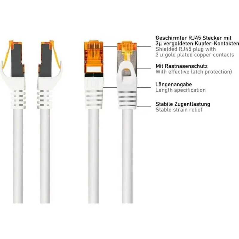 Cavo di rete Varia CAT7 S/FTP RJ45 2 m - immagine 1