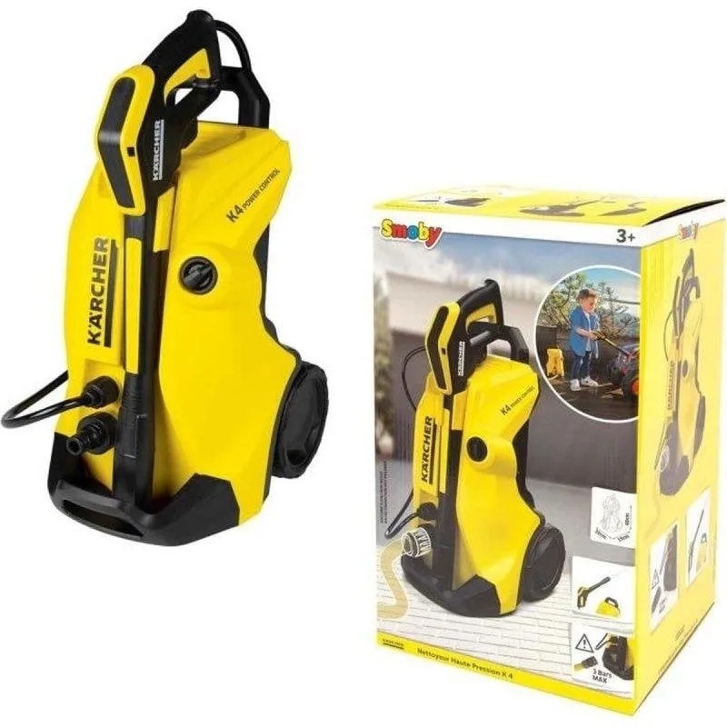 Smoby Replicazione Idropulitrice K4 Bambini Gialla e Nera con Manichetta - immagine 1
