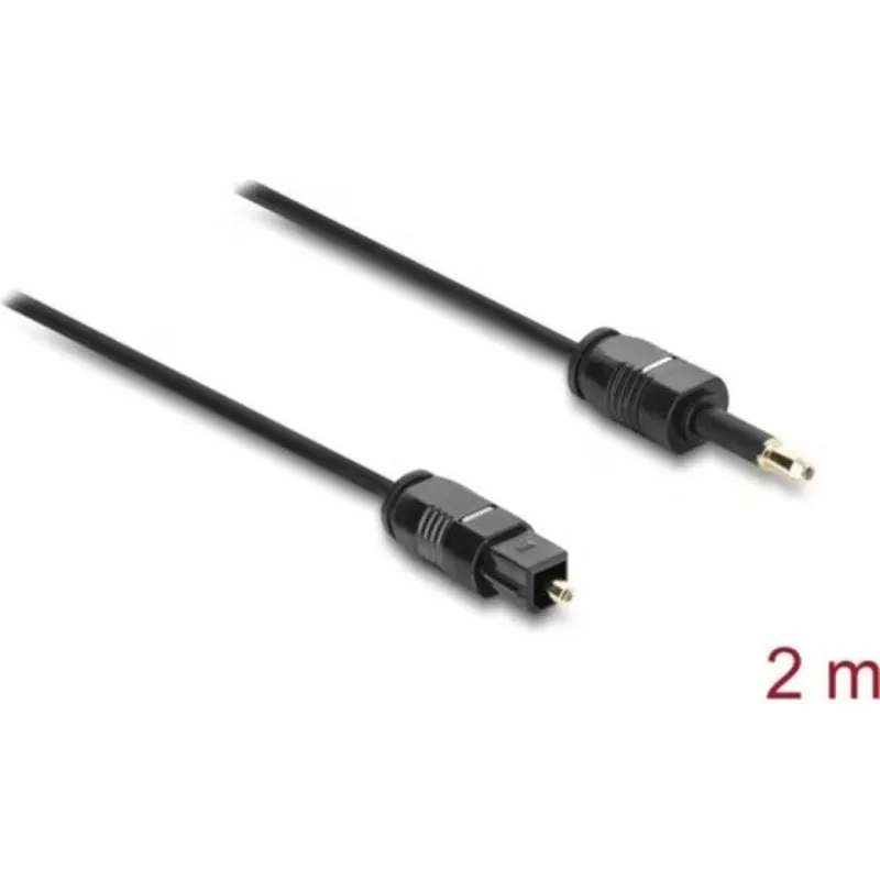 Cavo Toslink Delock 2 m Nero - immagine 1