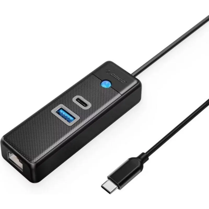 Hub Orico 3 porte Ethernet 2,5G USB-C modello PW3UR25-C3 con protezione - immagine 1