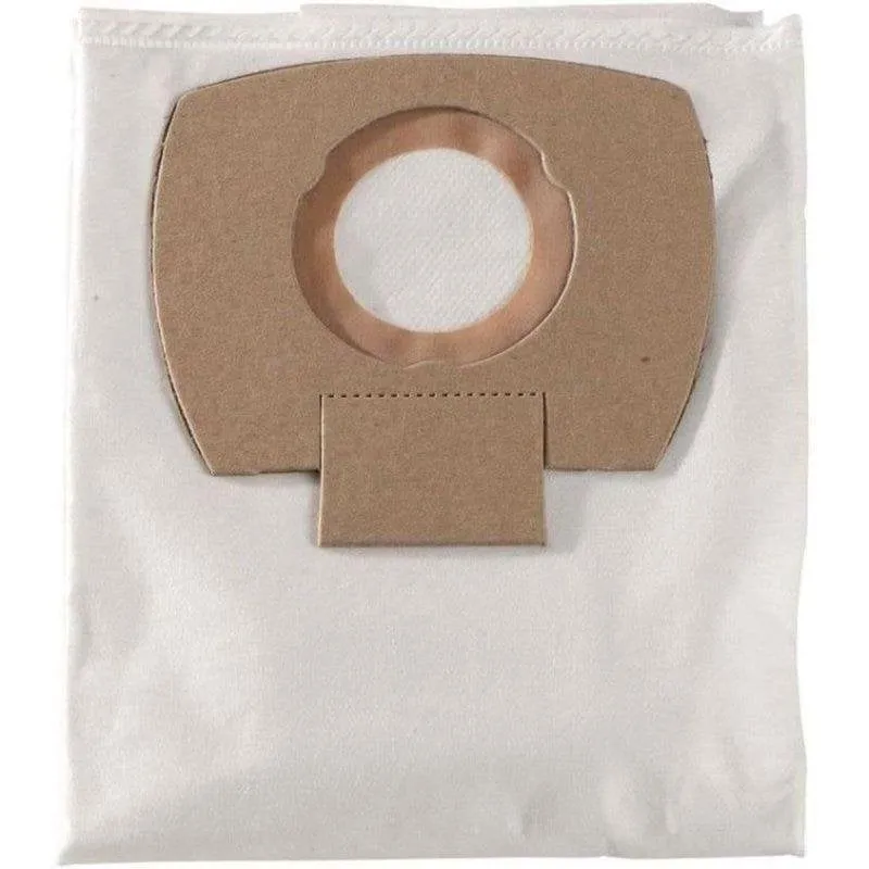 Sacco filtrante fibra Metabo pack 5 aspiratori 25-30L resistente - immagine 1
