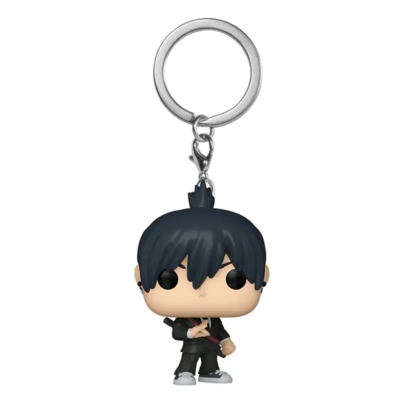 Portachiavi Funko Pop! Aki Hayakawa Chainsaw Man Multicolore Vinile 102 mm - immagine 1