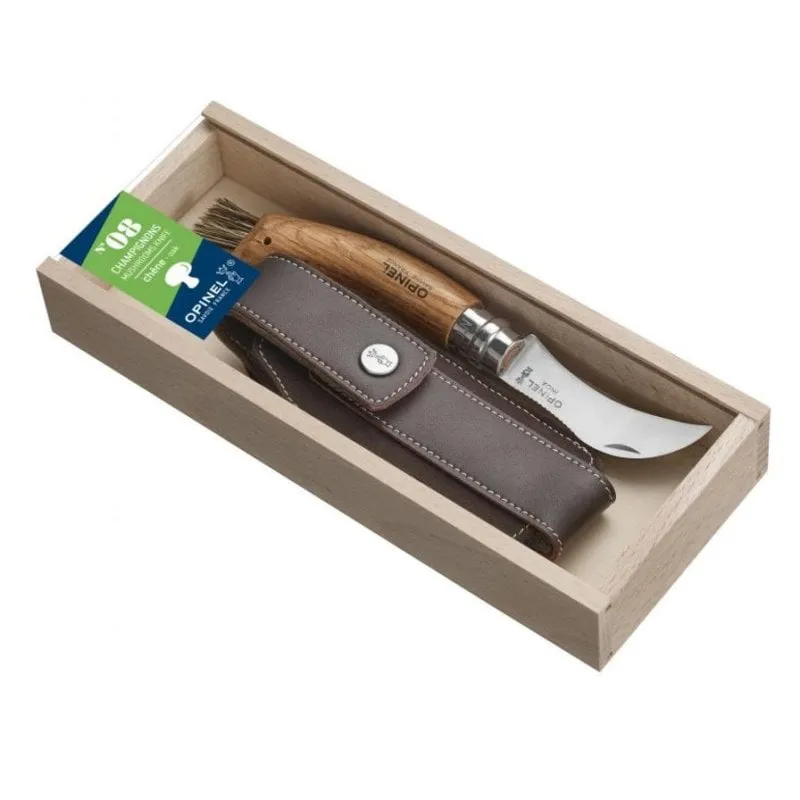 Coltello Opinel N° 08 Champignon con Pennello e Guaina - immagine 1